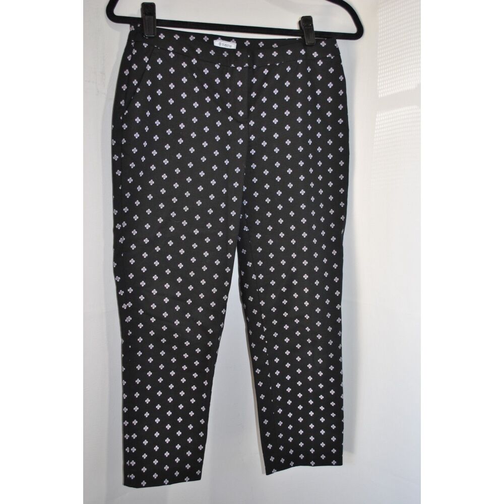 Women's Size 2 Petite Susina black with medallion print